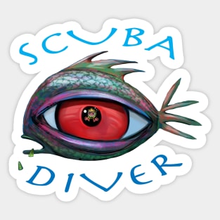 SCUBA Diver Sticker